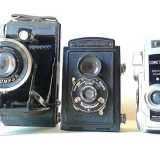 Alcune delle macchine fotografiche possedute da Enrico: la collezione conta 40 pezzi risalenti a un arco temporale compreso tra il 1936 e il 1972